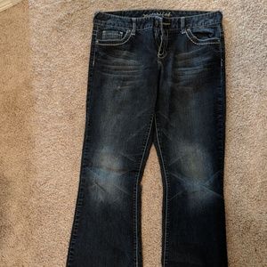 Dark Blue Wash, Boot Cut Maurice's Long Tall Jeans